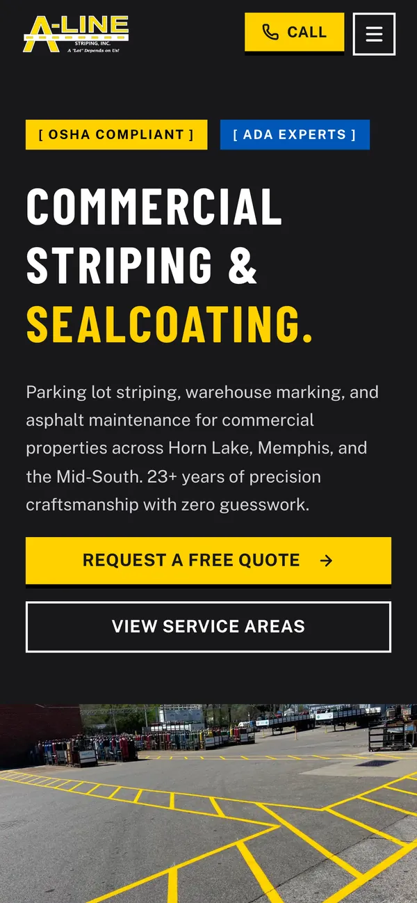 A-Line Striping on a phone
